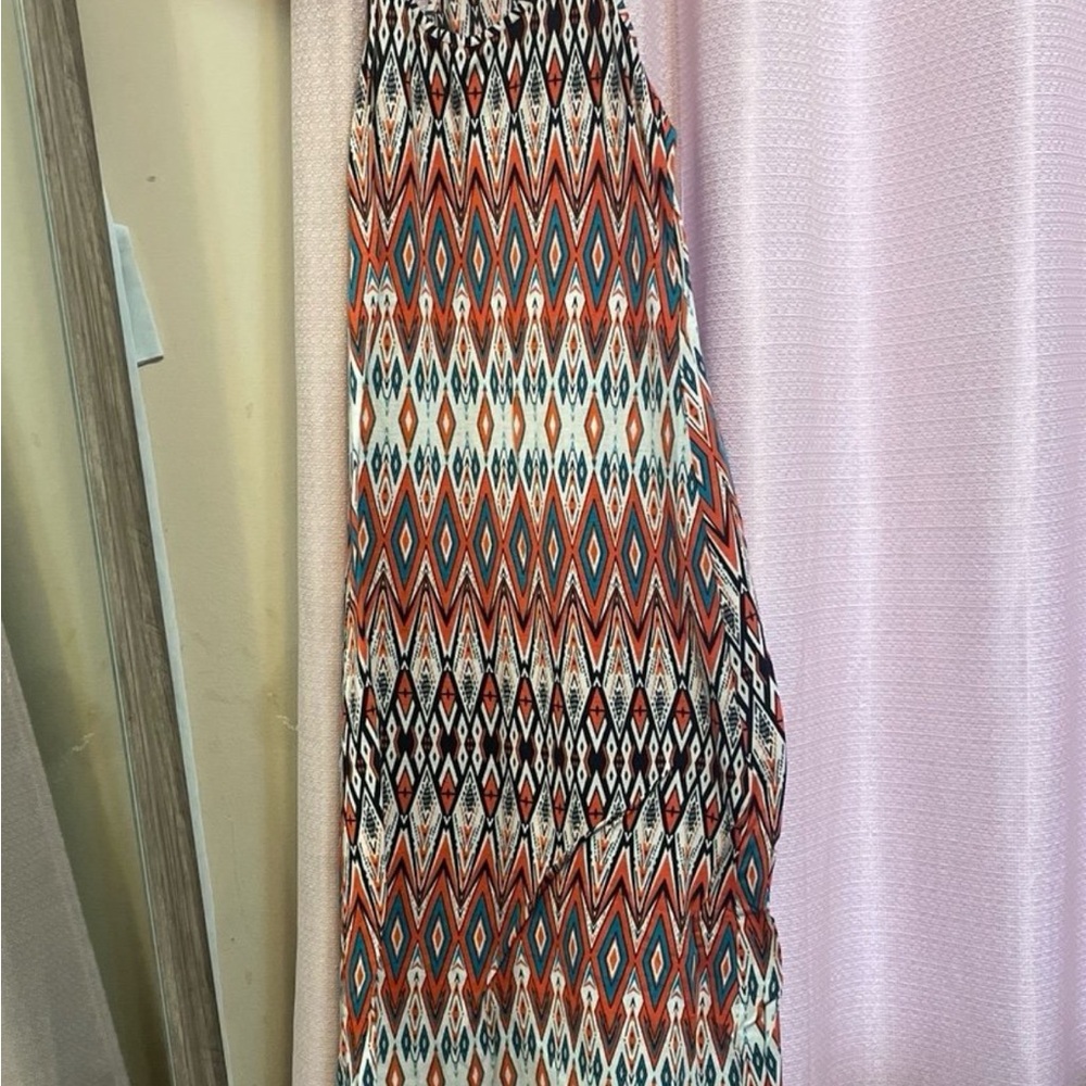 Ambiance Pink and Black Smocked A-Line Maxi Skirt